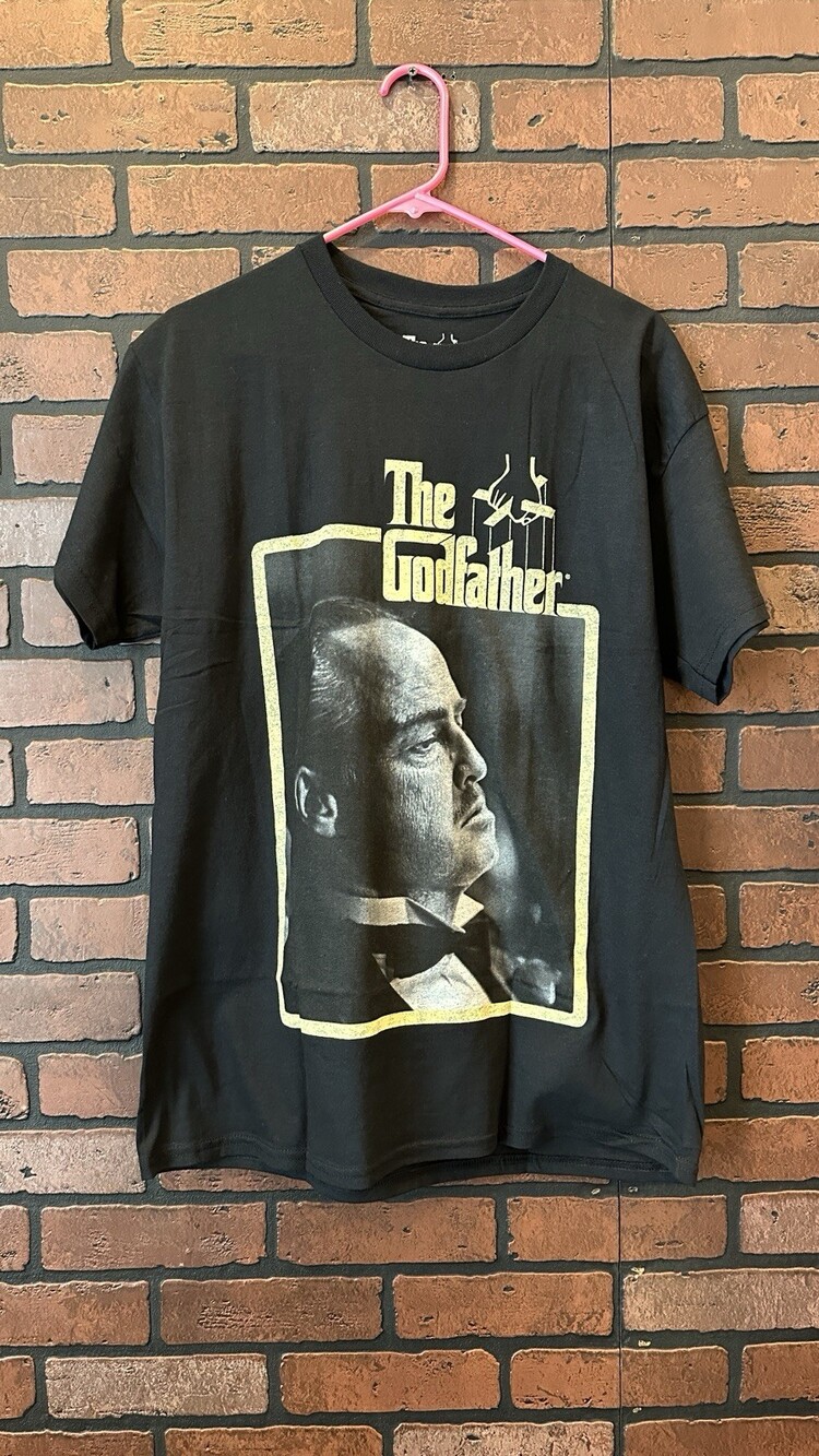 Godfather Don Corleone Vintage Portrait Men's T Shirt Marlon Brando Mafia NWOT